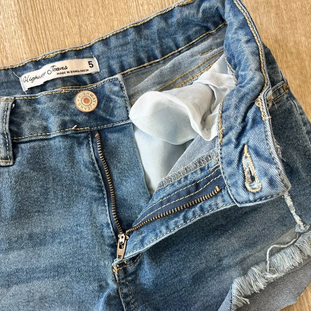 Womens Highway Jeans Denim Jean Shorts - 5